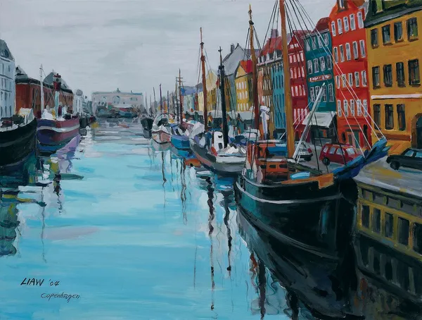 海港（哥本哈根）-Colorful harbour (Copenhagen)