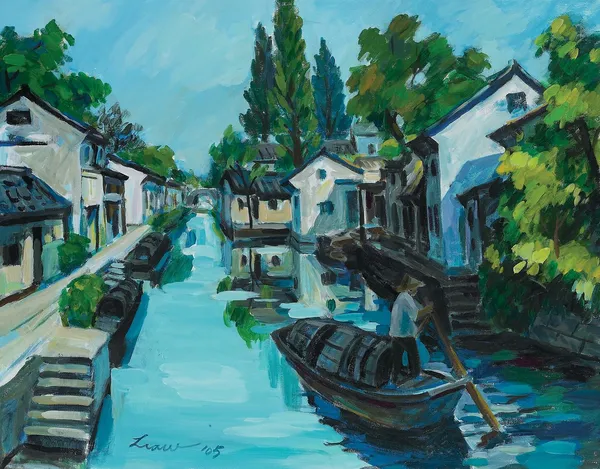遐想（二）-boat on the old canal