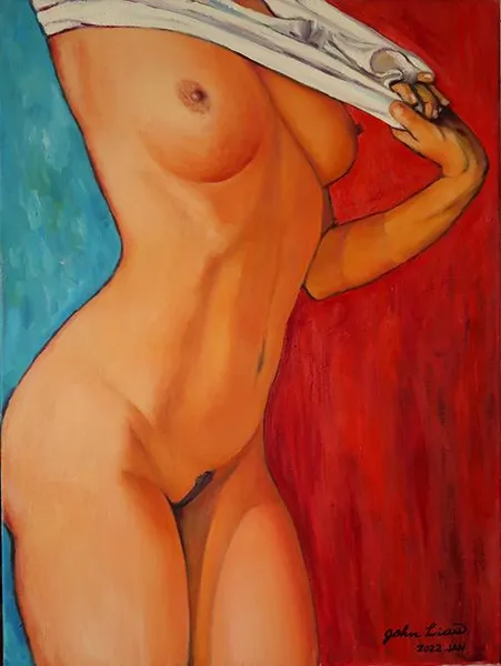 2022 洶湧的活力 Surging energy 61x45.5cm Oil on canvas